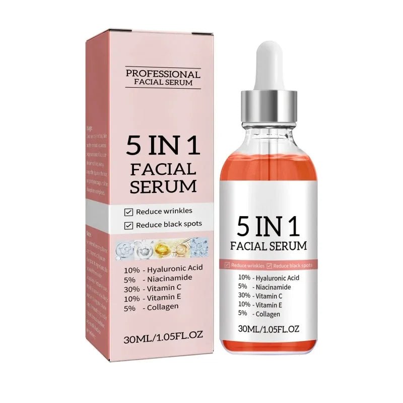 Ultimate Hydration 5-in-1 Hyaluronic Acid Serum - Enriched with Vitamin C & Aloe Vera - ZaraGlam