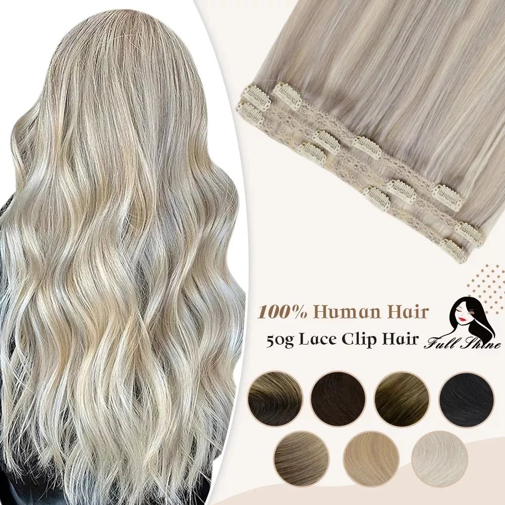 Clip in Human Hair Extensions - Elevate Your Locks Instantly!